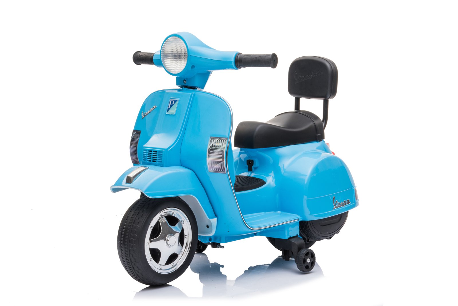 Mamido Dětský elektrický skútr Vespa PX150 Mini 6V modrý