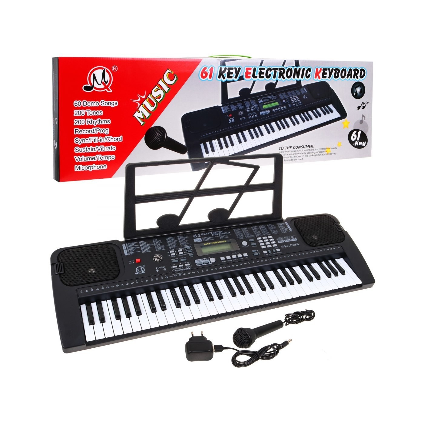 Mamido Dětský keyboard s mikrofonem MQ6152