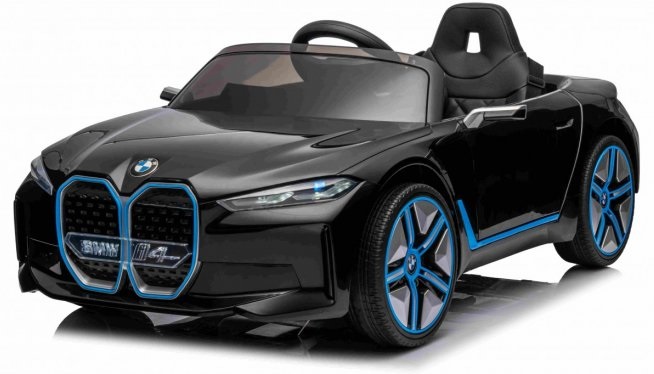 Mamido Elektrické autíčko BMW i4 černé 12V7Ah EVA kola ECO Kůže