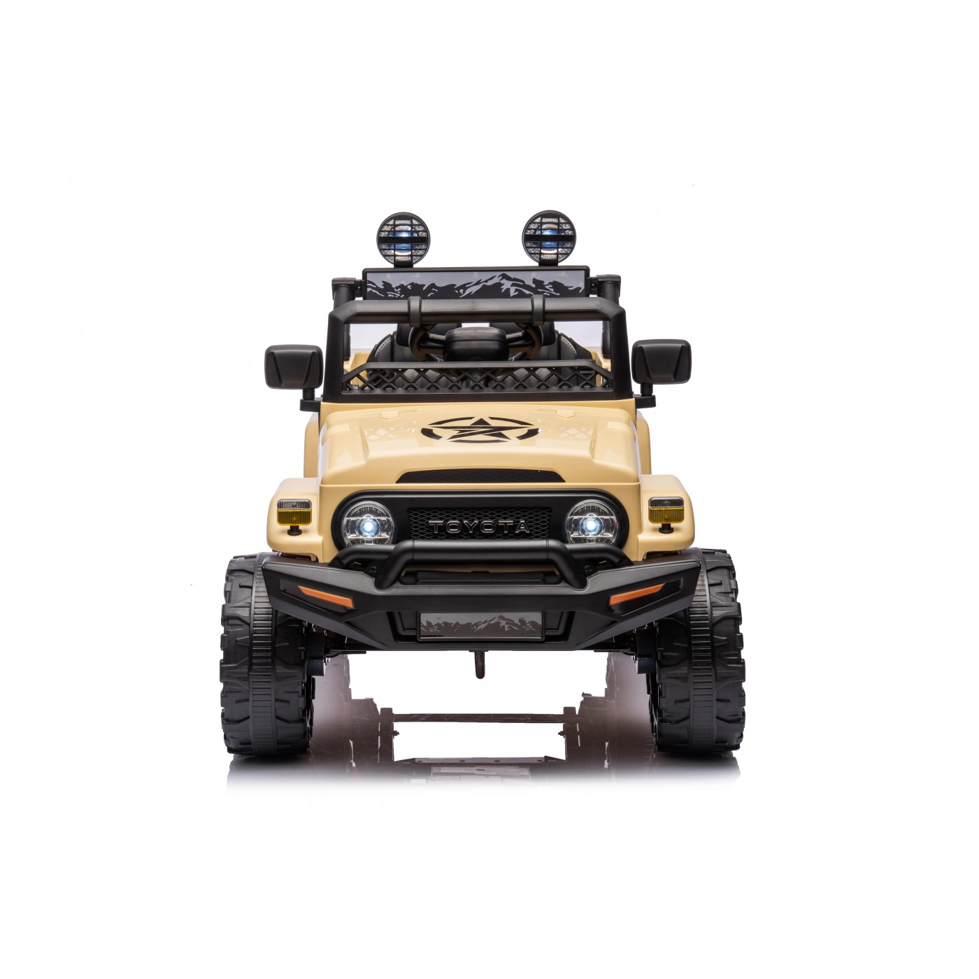 Mamido Elektrické autíčko Toyota FJ Cruiser 4x4 béžové - Obrázek 2