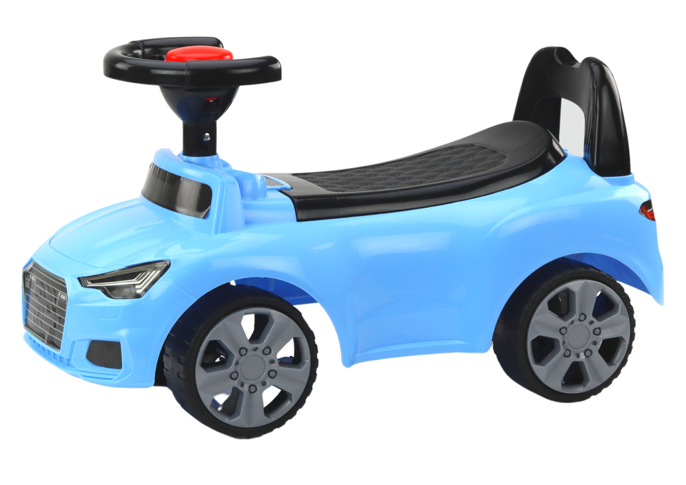 Odrážedlo auto s opěrkou QX-3396 klakson schovka modré - Obrázek 2