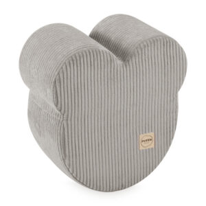 PLUSH NEST PLUSH NEST Puf ve tvaru medvídka Prémiový manšestr béžový 46 × 25 cm