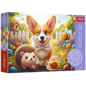 Puzzle Den s corgim 30 dílků Trefl