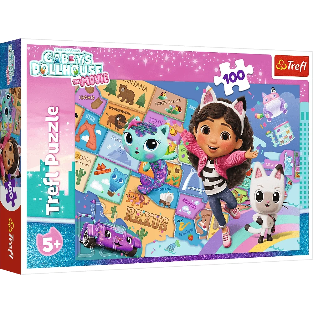 Puzzle Gábinin kouzelný domek 100 dílků Trefl