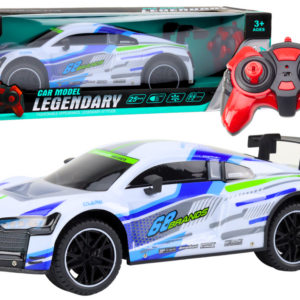 RC sportovní auto na dálkové ovládání 1:10 25 km/h s osvětlením bílé