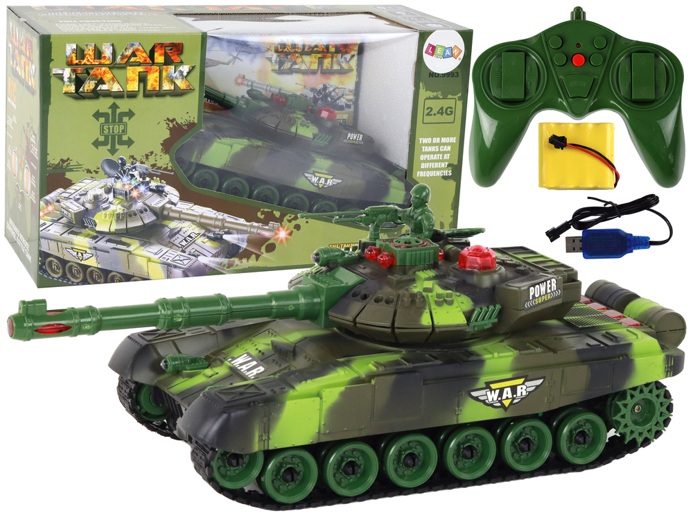 Vojenský tank na dálkové ovládání R/C 2